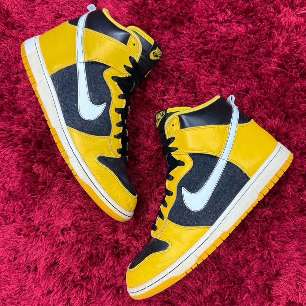 Nike Dunk High Varsity Maize Black White 309432-711 Men’s 10 Women’s 11.5